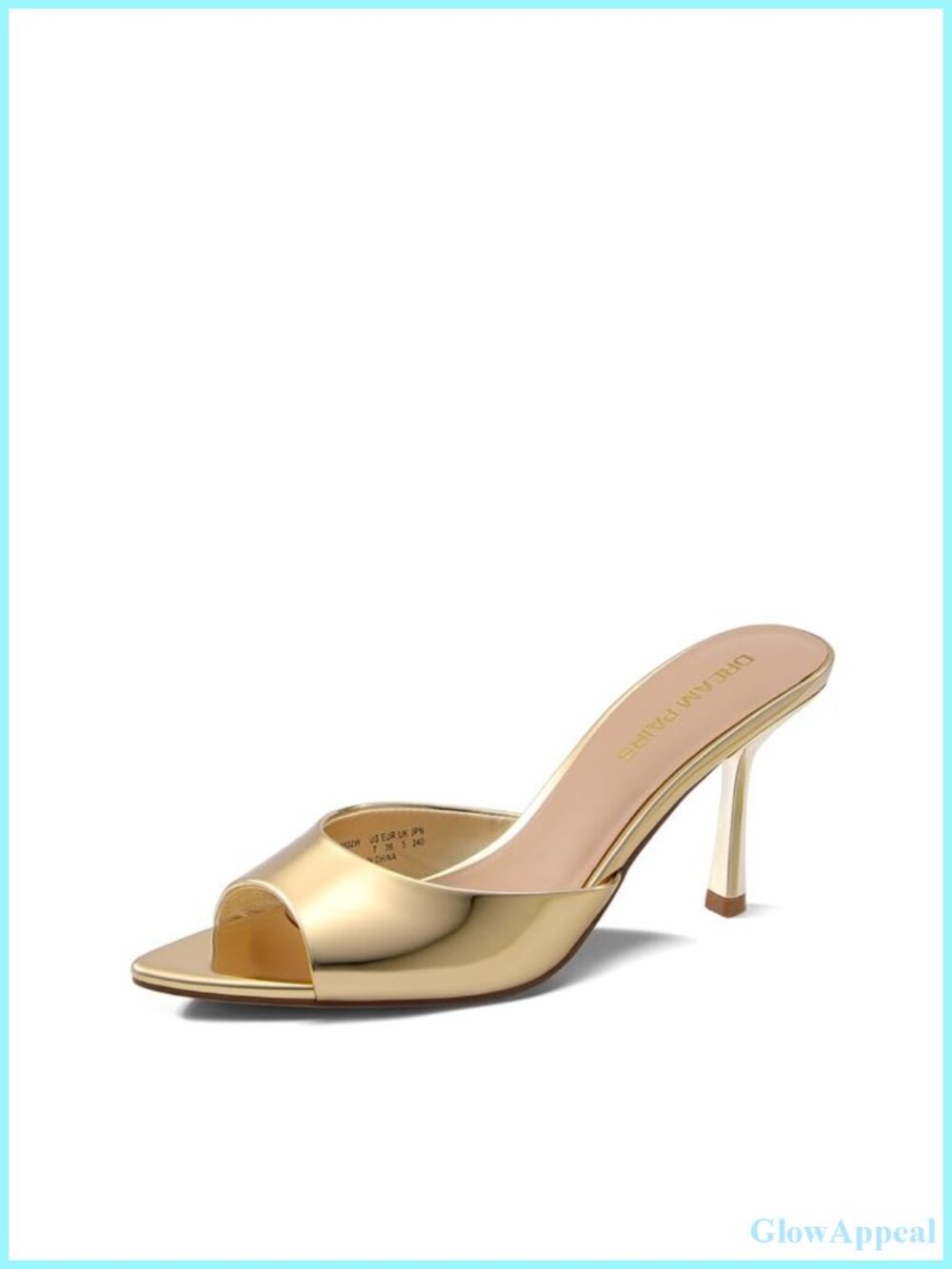 Faux Leather Pointed Toe Kitten Heel Mules Slip On Women's Sandals